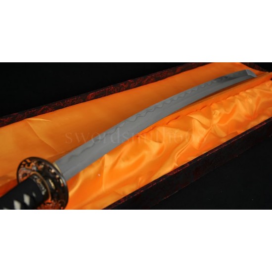 JAPANESE KATANA SWORD FULL RAYSKIN SAYA KOBUSE FULL TANG BLADE