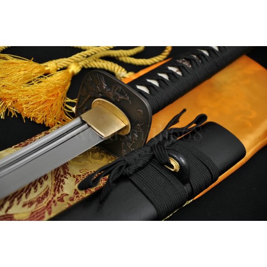 High Quality Japanese Samurai Sword NAGINATA T10 Steel Oil Quenched Full Tang Blade 