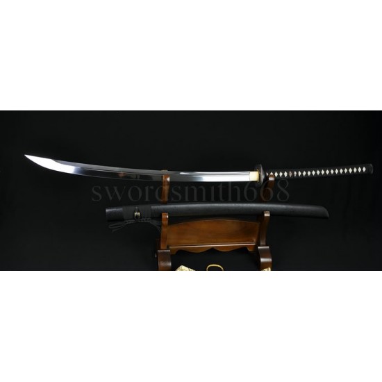 High Quality Japanese Samurai Sword NAGINATA T10 Steel Oil Quenched Full Tang Blade 