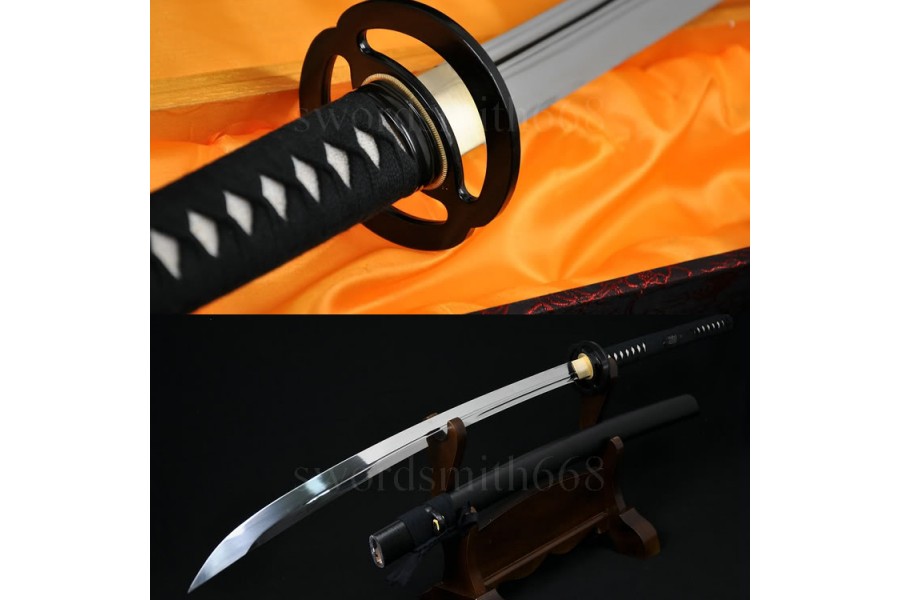 QUENCHED OIL SPRING STEEL UNOKUBI ZUKURI BLADE JAPANESE NAGINATA SAMURAI SWORD 