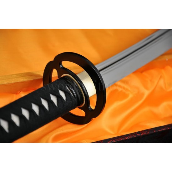 T10 Steel Oil Quenched Full Tang Blade Japanese Samurai Sword NAGINATA 