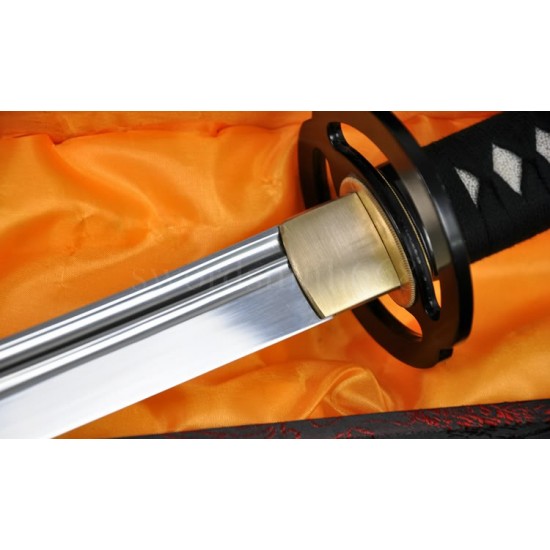 T10 Steel Oil Quenched Full Tang Blade Japanese Samurai Sword NAGINATA 