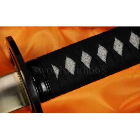 T10 Steel Oil Quenched Full Tang Blade Japanese Samurai Sword NAGINATA 