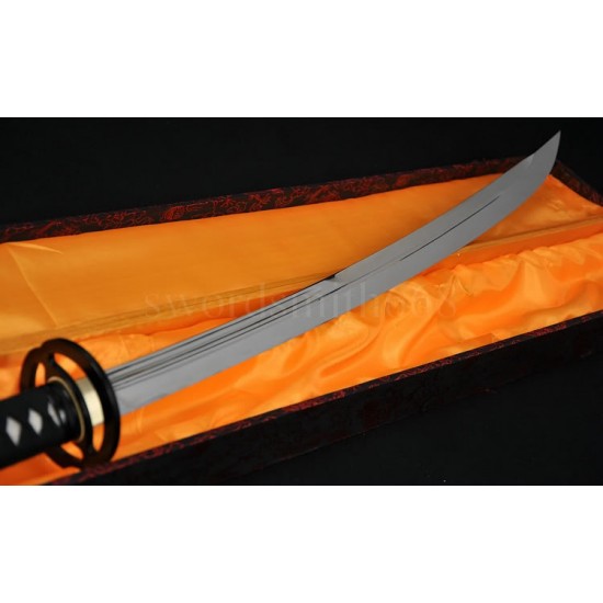 T10 Steel Oil Quenched Full Tang Blade Japanese Samurai Sword NAGINATA 