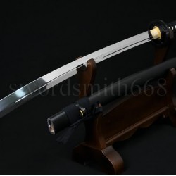 T10 Steel Oil Quenched Full Tang Blade Japanese Samurai Sword NAGINATA 