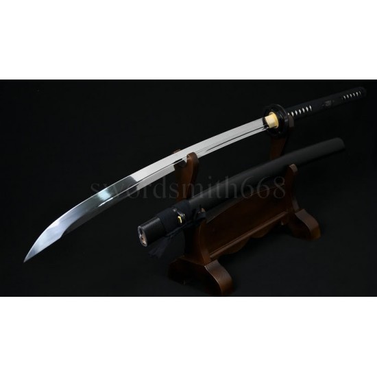 T10 Steel Oil Quenched Full Tang Blade Japanese Samurai Sword NAGINATA 