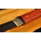 HIGH QUALITY JAPANESE SHIRASAYA SWORD Black&Red Damascus Oil Quenched Full Tang Blade Red Wood