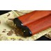 Traditional Hand Forged Japanese Shirasaya Sword T10 Steel Clay Tempered Full Tang Blade Red Wood SAYA&Handle