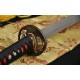 Fully Hand Forged Damascus Steel KATANA Clay Tempered Blade Rayskin Saya Japanese Samurai Sword