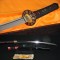 Japanese Samurai Sword KATANA Unokubi-Zukuri Full Tang Clay tempered Blade Rayskin Sheath