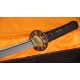 Japanese Samurai Sword KATANA Unokubi-Zukuri Full Tang Clay tempered Blade Rayskin Sheath