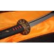 Japanese Samurai Sword KATANA Unokubi-Zukuri Full Tang Clay tempered Blade Rayskin Sheath