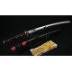 Japanese Samurai Sword KATANA Unokubi-Zukuri Full Tang Clay tempered Blade Rayskin Sheath