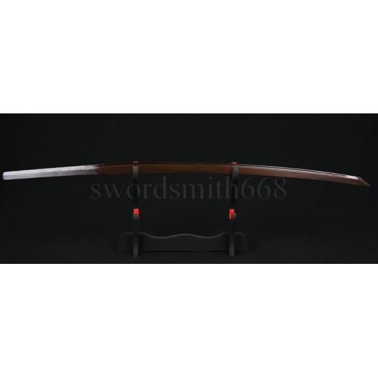 SAKABATO (REVERSE-EDGED SWORD) Damascus Steel Oil Quenched Full Tang Blade Japanese Samurai Sword