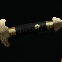 HIGH QUALITY HAND MADE CHINESE DRAGON PHENIX SWORD JIAN FOLDED STEEL BLADE