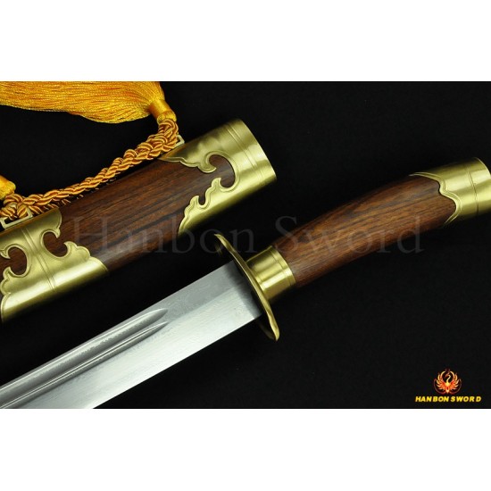 HIGH QUALITY HAND MADE CHINESE SWORD QIN DAO FOLDED STEEL BLADE