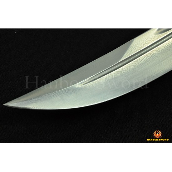 HIGH QUALITY HAND MADE CHINESE SWORD QIN DAO FOLDED STEEL BLADE