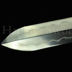 HIGH QUALITY HAND MADE CHINESE SWORD Qin JIAN FOLDED STEEL CLAY TEMPERED BLADE