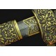 Traditional Hand Forged Chinese Sword Jian Folded Steel Clay Tempered Blade Feather Grain