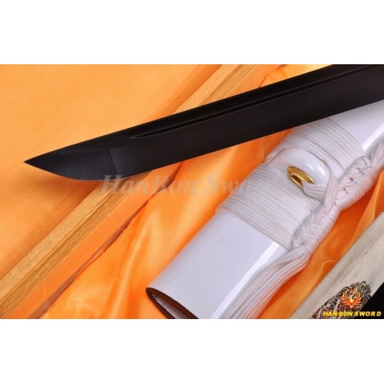 Japanese Swords Ninjato High Carbon Steel Black Blade