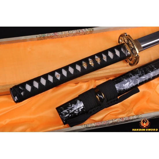 Japanese KATANA Samurai dragon sword high carbon steel full tang blade