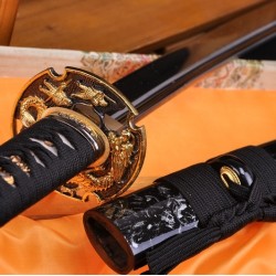 Japanese KATANA Samurai dragon sword high carbon steel full tang blade