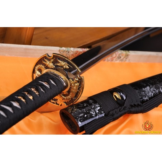 Japanese KATANA Samurai dragon sword high carbon steel full tang blade