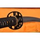 HAND MADE JAPANESE SAMURAI SWORD BLACK STEEL Oil Quenched FULL TANG BLADE