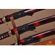 Japanese Samurai Dragon Swords Set katana+wakizashi+tanto Black Full Tang Blade