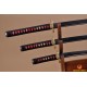 Japanese Samurai Dragon Swords Set katana+wakizashi+tanto Black Full Tang Blade