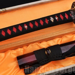 Japanese KATANA Sword Full Tang Folded Pattern Steel Blade With High-quality Copper Accessories Real Samurai Sword