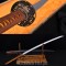  Japanese KATANA SWORD Handmade Samurai Sword Folded Pattern Steel Blade With Copper Tsuba