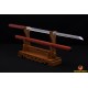 Hand Forged ZATOICHI Japanese Sword Ninjato Shirasaya Damascus Folded Steel Blade