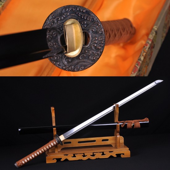 Handmade Ninjato Sword Damascus Steel Full Tang Blade