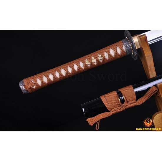 Handmade Ninjato Sword Damascus Steel Full Tang Blade