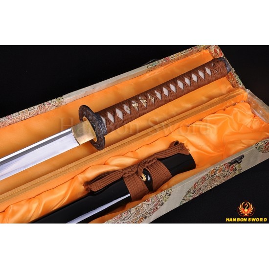 Handmade Ninjato Sword Damascus Steel Full Tang Blade