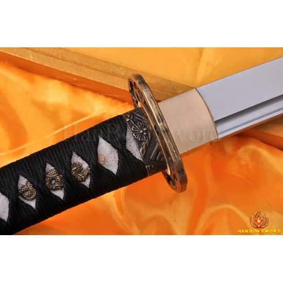 Handmade Japanese Tanto Sword Knife 1060 high carbon steel