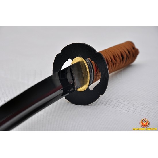 Black Dragon WAKIZASHI Japanese Samurai Sword Black high carbon steel blade Traditional Handmade