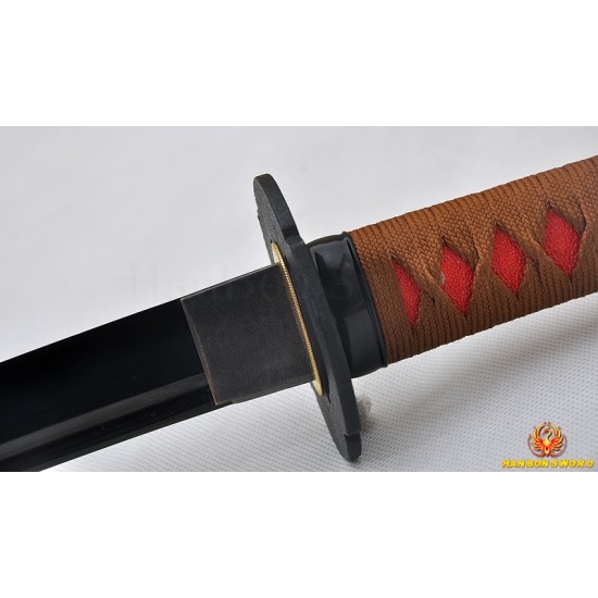 Black Dragon WAKIZASHI Japanese Samurai Sword Black high carbon steel blade Traditional Handmade