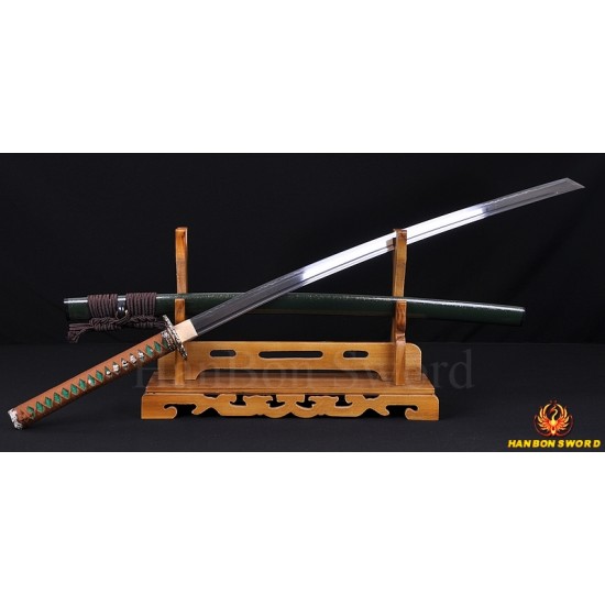 Japanese Sword SAMURAI KATANA CLAY TEMPERED BLADE FULL TANG