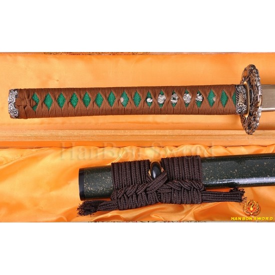 Japanese Sword SAMURAI KATANA CLAY TEMPERED BLADE FULL TANG