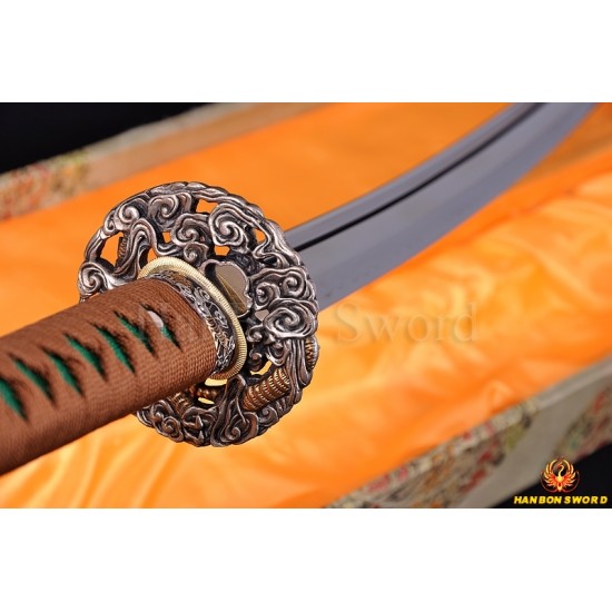 Japanese Sword SAMURAI KATANA CLAY TEMPERED BLADE FULL TANG