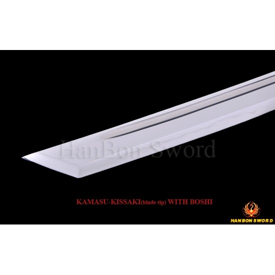 Japanese Sword SAMURAI KATANA CLAY TEMPERED BLADE FULL TANG