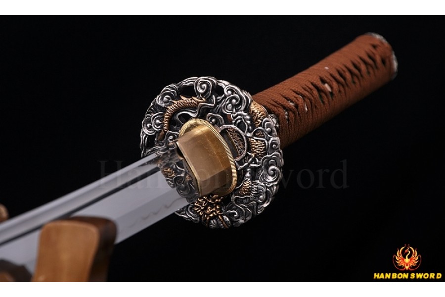 Japanese Samurai Sword Katana Clay tempered Full Tang Blade Sharp-10039 