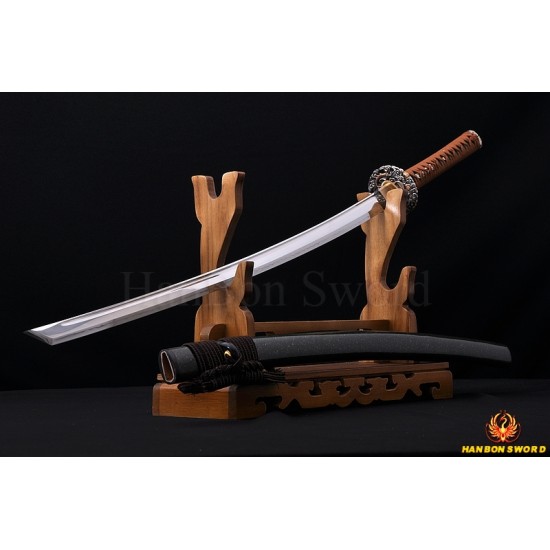 Japanese Sword SAMURAI KATANA CLAY TEMPERED BLADE FULL TANG