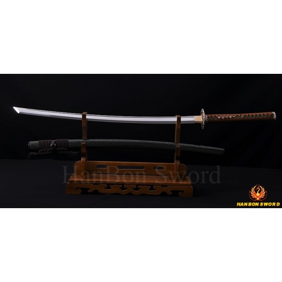 Japanese Sword SAMURAI KATANA CLAY TEMPERED BLADE FULL TANG