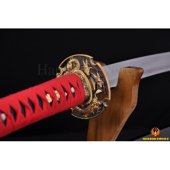 Japanese Dargon KATANA sword Hand forged damasucus steel Full tang blade