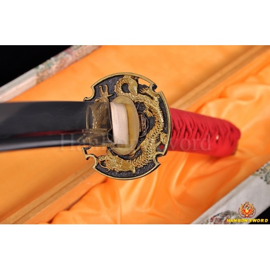 Japanese Dargon KATANA sword Hand forged damasucus steel Full tang blade