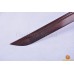 Japanese Sword Black&Red Damascus Oil Quenched Full Tang Blade Iron Koshirae 