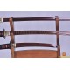High Quality Japanese Sword Set KATANA+WAKIZASHI+TANTO Black&Red Damascus Full Tang Blade